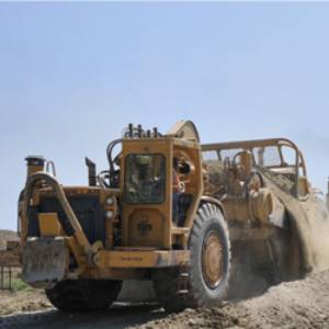 a construction bulldozer