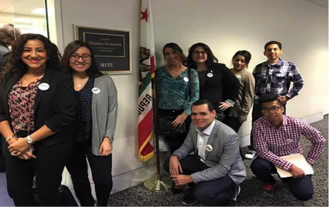 Students visit the Capitol in Washingon DC