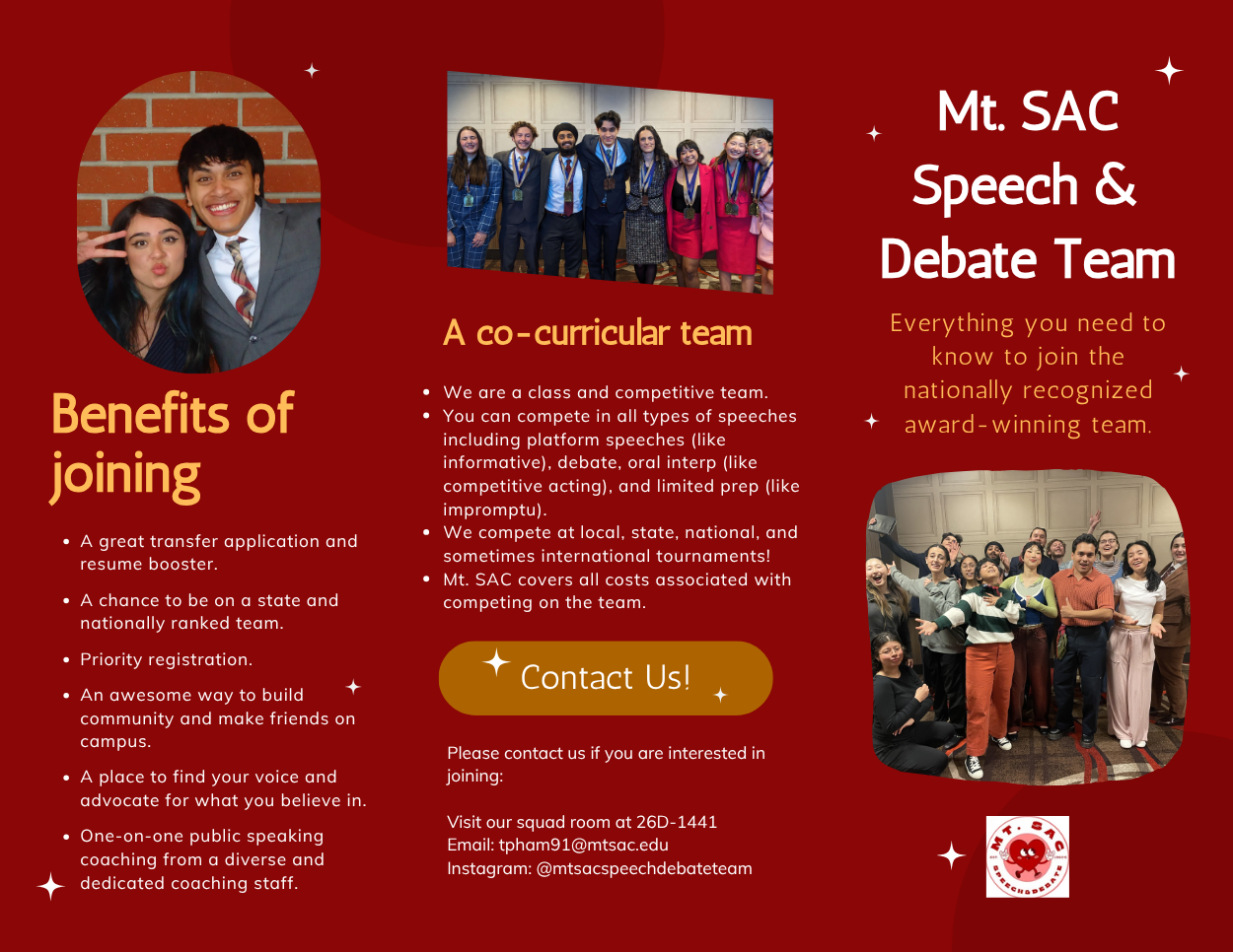 benefits of joining the speech team