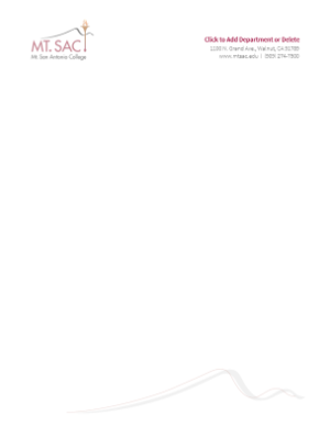 A snapshot of the letterhead template